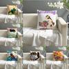 Cute Cat Illustrations Pillow Case Home Living Room Decoration Linen Pillowcover Pillow Cases Cushion Cover