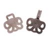 5 Pairs Vintage Swirl Flower Cape Cloak Clasp Fasteners Sew On Hooks and Eyes Cardigan Clip for DIY Crafts