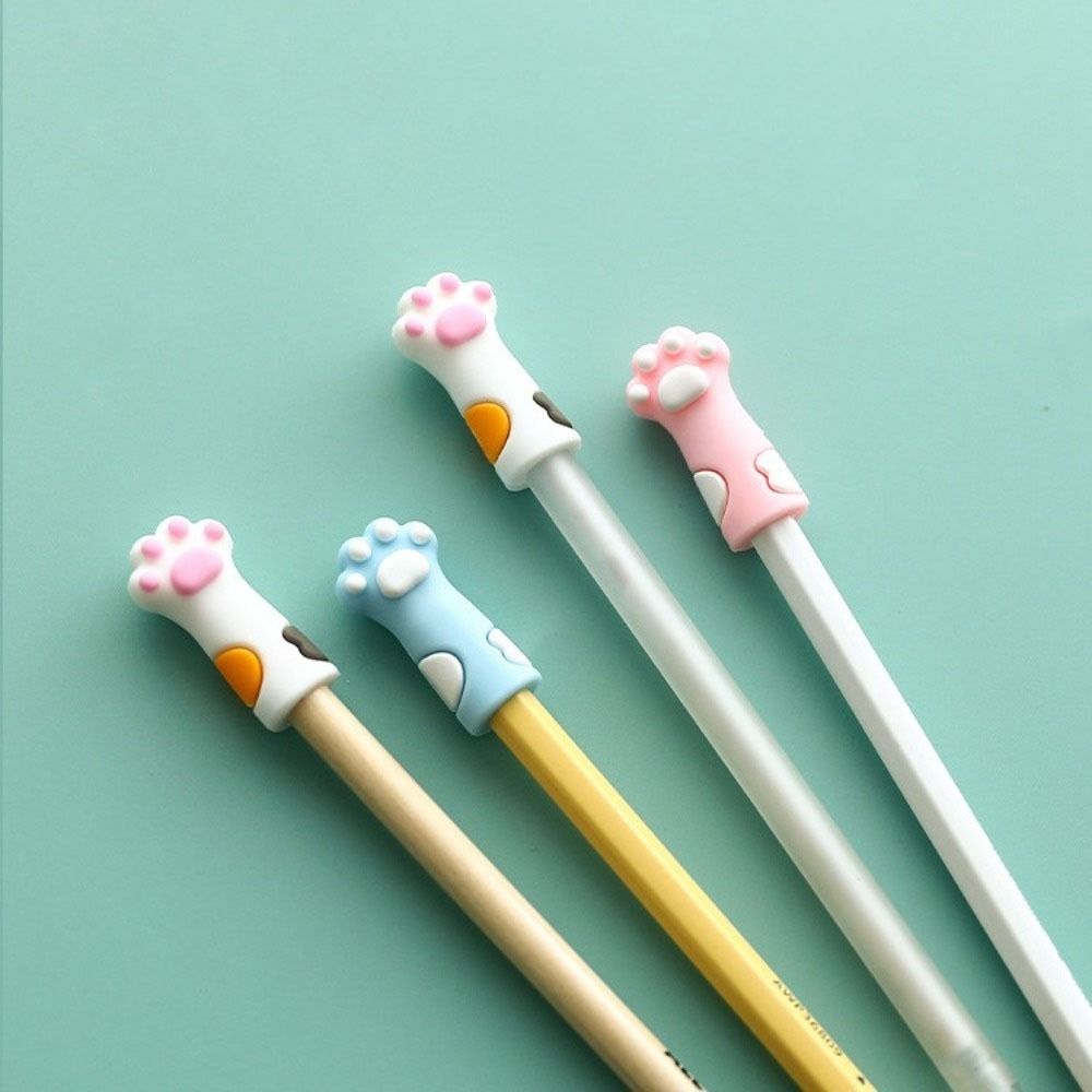 Student Supplies Cat Claw Pencil Cap Silica Gel Pencil Extender New Pen Cap