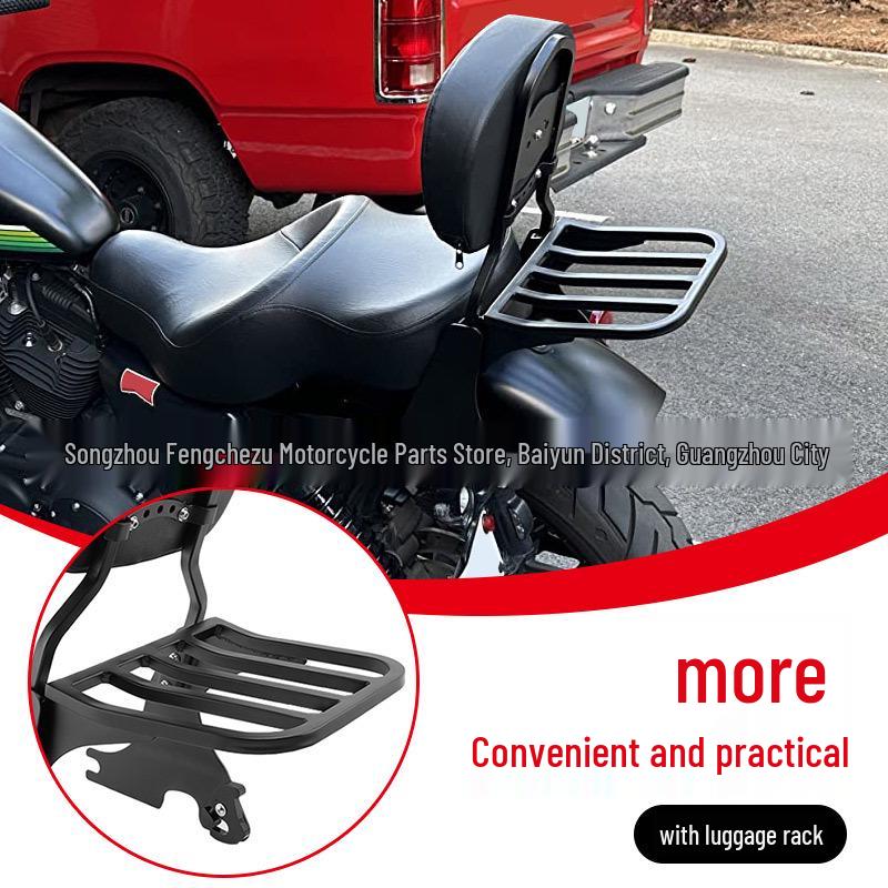 Harley Sportster XL883/1200 Low Rider Backrest & Luggage Rack '04-'22