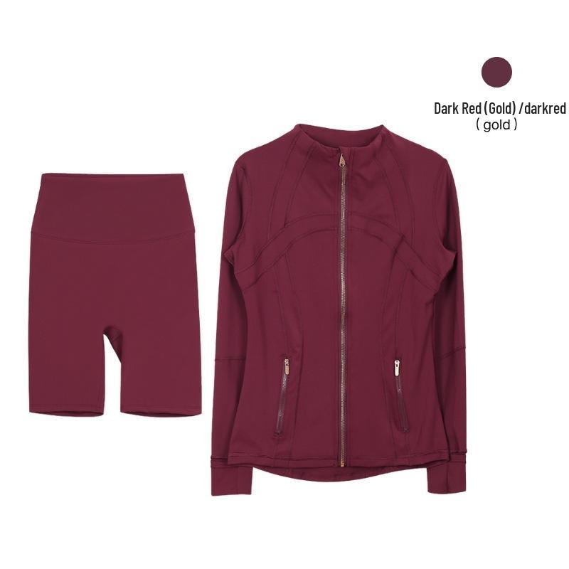 

Оригинальный набор Lulu Gold: облегающая куртка и брюки для йоги - Эластичные, с длинным рукавом XL