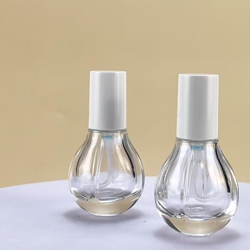 30 ml Glasflaschen für Lotionen für Reisen, Glühbirnenform, Klare leere Pumpflasche für kosmetische Cremes, Make-up, Ätherische Öle