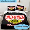 3PCS Custom Name Stuttgart Crest Art Bedding Set, Including 1pc Duvet Cover And 2pcs Pillowcases, Suitable for dorms and bedrooms Gift