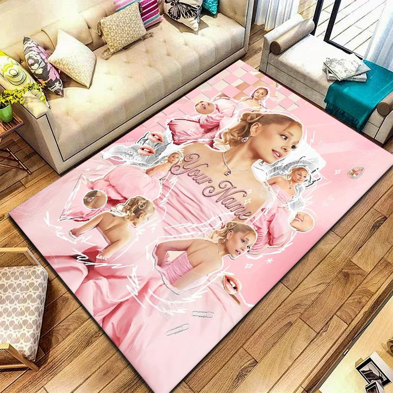 Floral Dreams Custom Name Carpet Rug For Living Room Bedroom Home Sofa Decoration Kids Play Nonslip Floor Mat