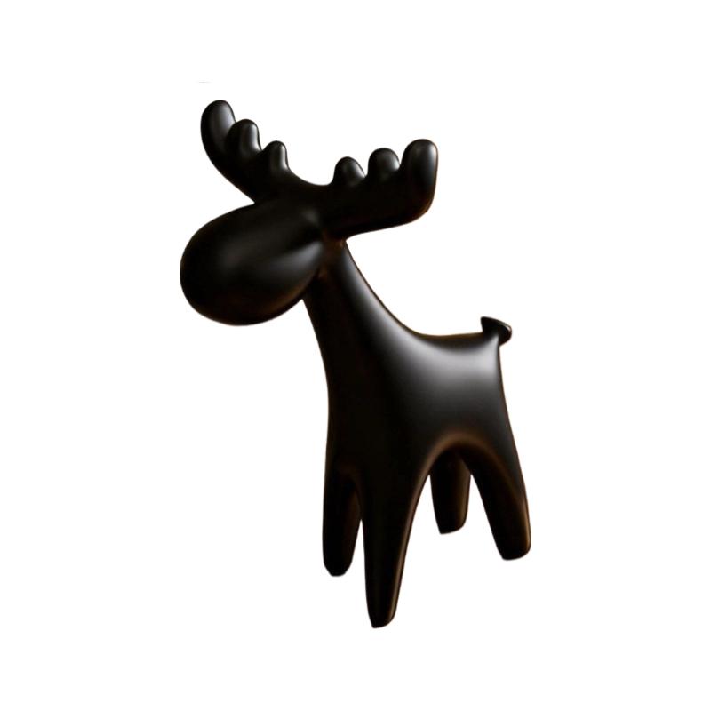 3D Printed European Style Deer Ornament Creative Home Craft Decoration For TV Cabinet Desktop Figurine Room Decor Gift
