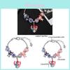 Stitch Cartoon Alloy Bracelet With Electroplated Finish For Travel Gift