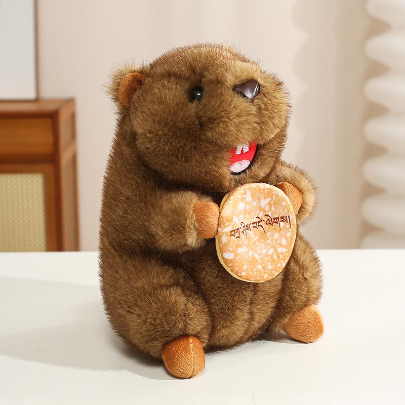Cross-border Plush Marmot Ququwa Doll - Plateau Groundhog Toy, Children's Birthday Gift