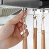 10PCS Metal Magnetic Hooks Powerful Heavy Duty Wall-mounted Hook Screw In Bathroom Accessories Suction Storage Hooks