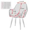High Armrest Milk Silk Chair Cover, Cat Scratch-Proof, Universal Fit with High Elasticity for Dining Chairs