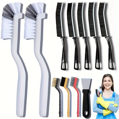 11-piece Crevice Cleaning Brush for Kitchen Sinks, Cups and Bottles, Bathroom, Toilet and Window Crevices, Bathroom Cleaning Tools