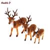Simulation Christmas Deer Christmas Elk Plush Reindeer Christmas Decoration Fairy Garden Miniatures Props doll Toy