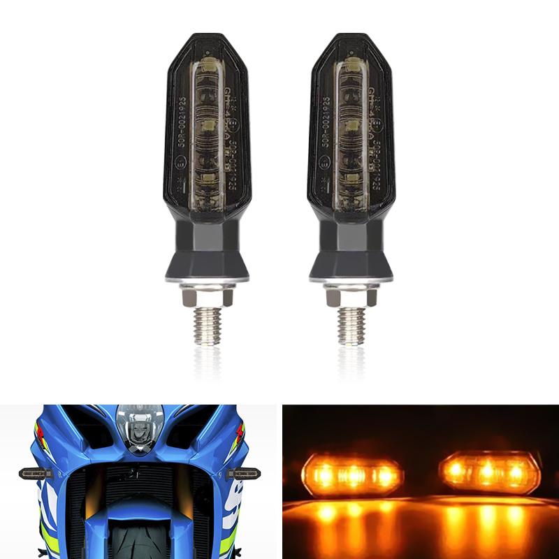Motorcyle LED Turn Signal Light 12V Moto Amber Indicator Lamp For Yamaha FZ 1 YZF R3 R6 R1 MT 07 09 FZ6 Tracer 900 Tenere 700