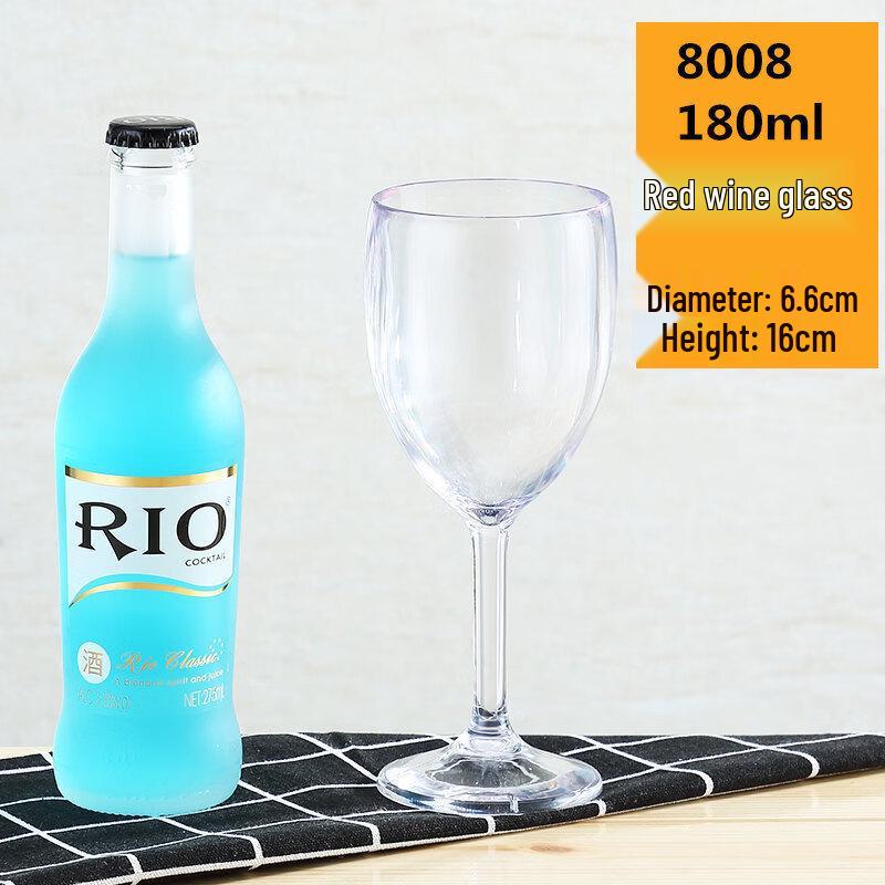 Transparent Plastic Wine & Champagne Goblets