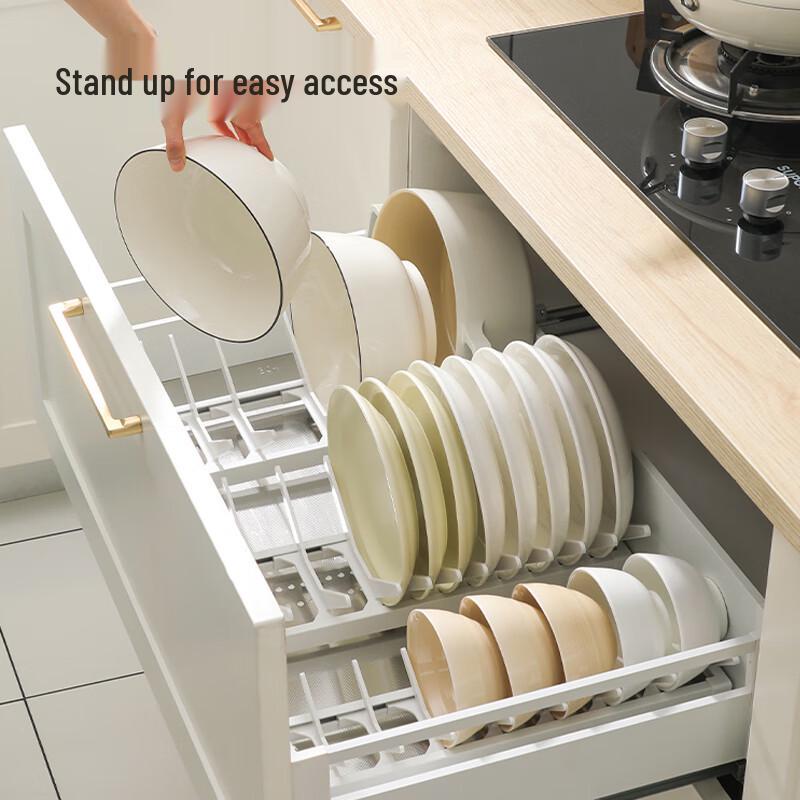 BeiYing 2-Tier Carbon Steel Cabinet Dish Rack