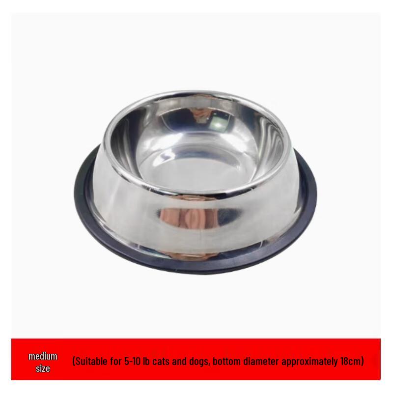 Elevated Stainless Steel Anti-Tip Pet Bowl