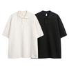 Trendy brand supply chain texture short-sleeved POLO shirt men's summer American old money style street design lapel top