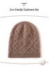 Cashmere 2025 Autumn/Winter Women's High-End Cable Knit Thick Warm Casual Fisherman Hat