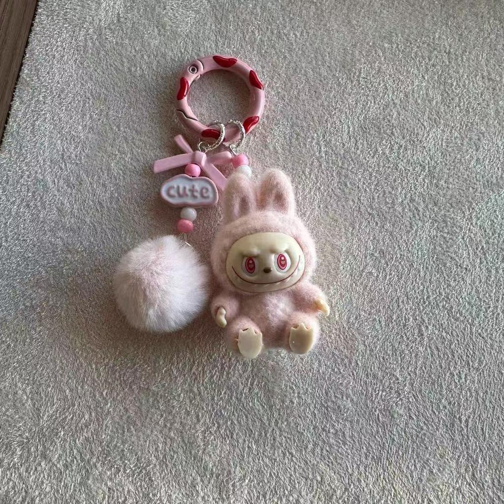 Breloc Mini Dovleac Flocat Vinil Drăguț Pandantiv pentru Geantă/Telefon Mobil Breloc Drăguț Cadou pentru Prietenă