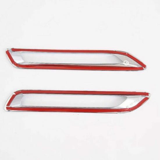 For Toyota Rav4   -  Chrome Rear Tail Fog Light Lamp Cover Trim 2pcs