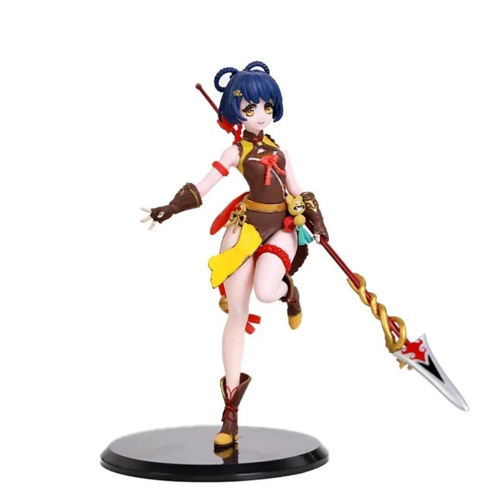 Anime Genshin XiangLing Figur Serve Niedlich Kawayi Puppe PVC 19cm Modellpuppe Spielzeug Basis Spielzeugpuppe Figur Ornament Action Ornamente