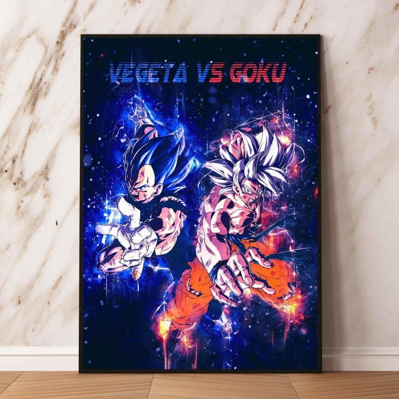 Affiche d'anime Dragon Ball, décoration de salon moderne, dessin animé