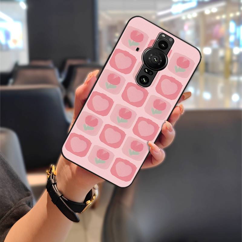 Graffiti Anti-dust Phone Case For Sony Xperia Pro-I Animals Durable Full wrap Dirt-resistant Waterproof Cartoon Cute TPU