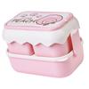 Cute Portable Students Lunch Box Microwaveable Children Cartoon Bento Box Independent Compartment Lunch Container
