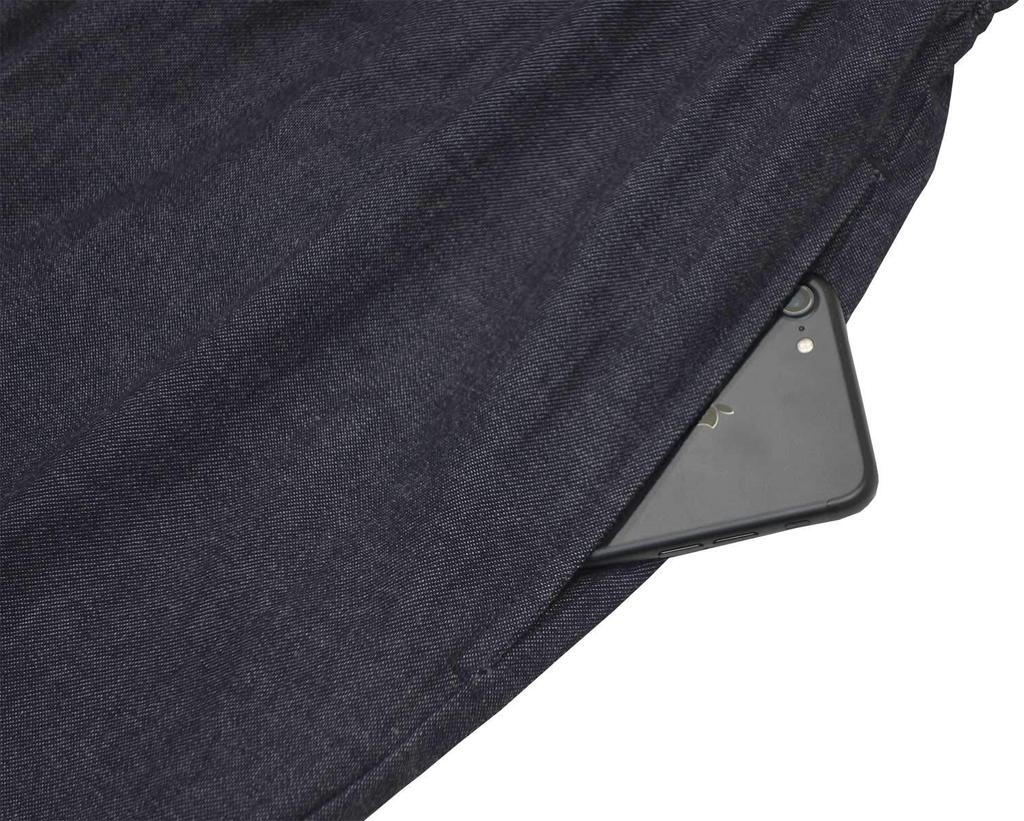 Watanosato Samue Made in Japan Ibara Produced in Okayama Prefecture Men's (Work Clothes) - - Denim, Indigo, 8oz, Large,