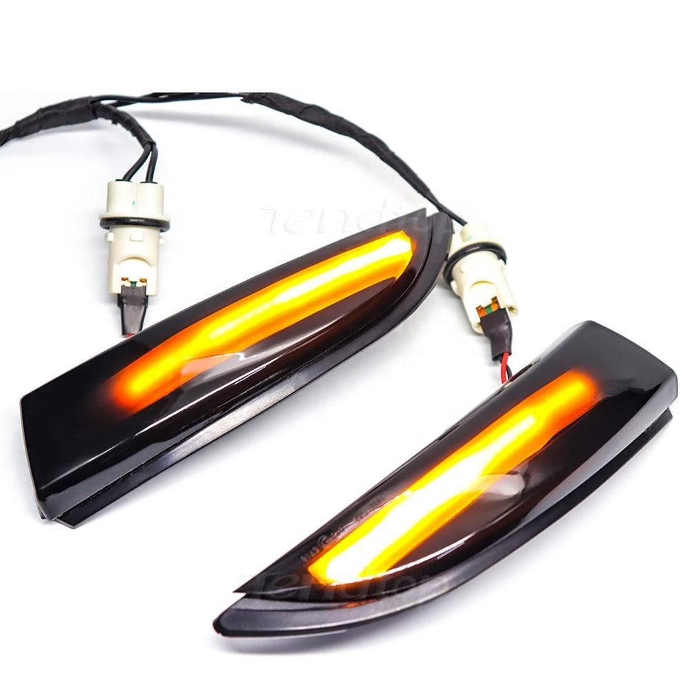 Top Quality Flowing Dynamic Side Turn Signal Lights for Ford Fiesta Mk7 MK6 B-Max 2PCS LED Yellow Mirror Blinker Sequential Lamp