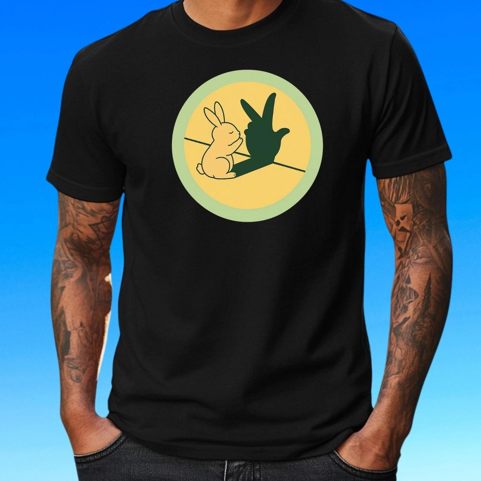 T-Shirt Herren Lustiger Hase Retro Ostern Motiv Baumwolle Größe S bis 5XL XS