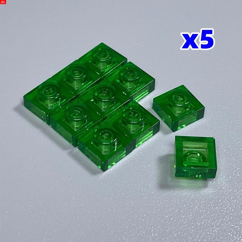 Non-Toxic 50Pcs Moc Bricks 3024 Trans White Blue Plate 1X1 Diy Accessories Educational Building Blocks Action Figure Kids Gift