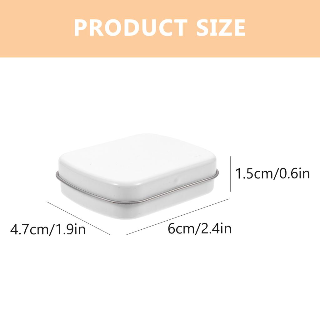 10pcs Portable Storage Box Mini Tin Organizer for Jewelry Candy Cookies Travel Goodie Case Biscuits Packing Gift Packaging