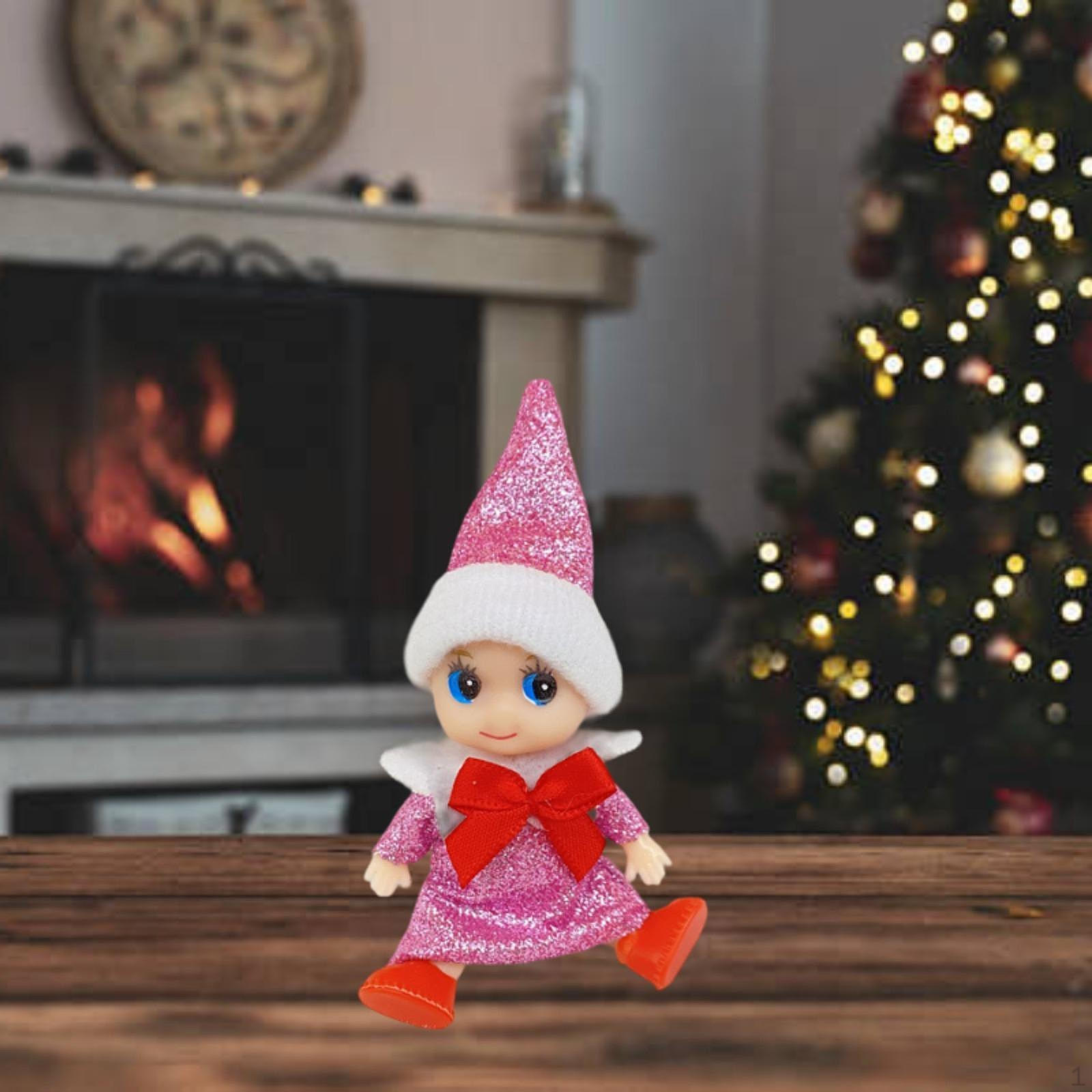 

Рождественский эльф, кукла, фигурка, настольное украшение, коллекционирование рождественских украшений для фестиваля Pink