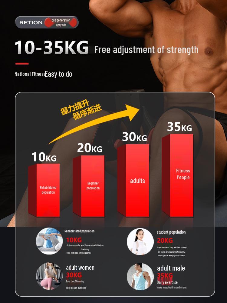 50KG Resistance Pelvic Floor & Thigh Muscle Trainer: Slimming & Fitness Equipment