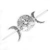Vintage Nordic Metal Hollow Butterfly Hair Stick For Women Men Fashion Silver Color Viking Amulet Handmade Alloy Hair Accessory