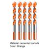 5/10Pcs Triangular Drill Bits Set Sharp Tip High Strength Hard Alloy Multifunctional Masonry Punching Drill Bits for Ceramic Tile Marble Concrete
