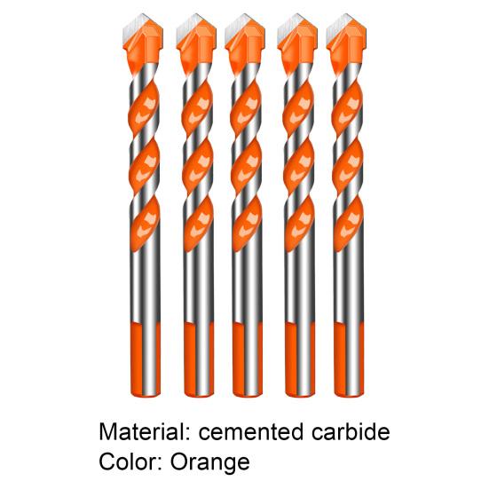 5/10Pcs Triangular Drill Bits Set Sharp Tip High Strength Hard Alloy Multifunctional Masonry Punching Drill Bits for Ceramic Tile Marble Concrete