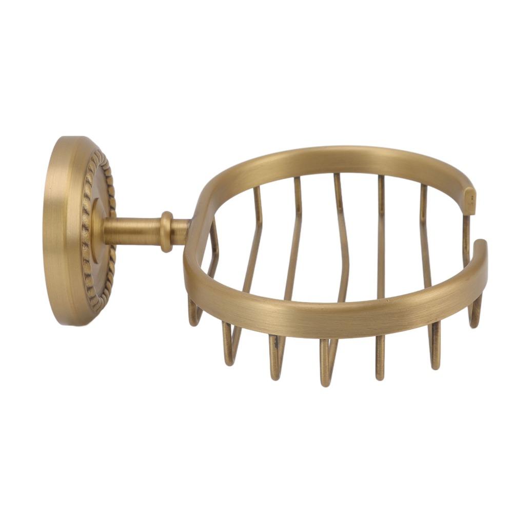 Antique Gold Soap Holder Wall Mounted Soap Rack Durable Soap Dish Space Saving