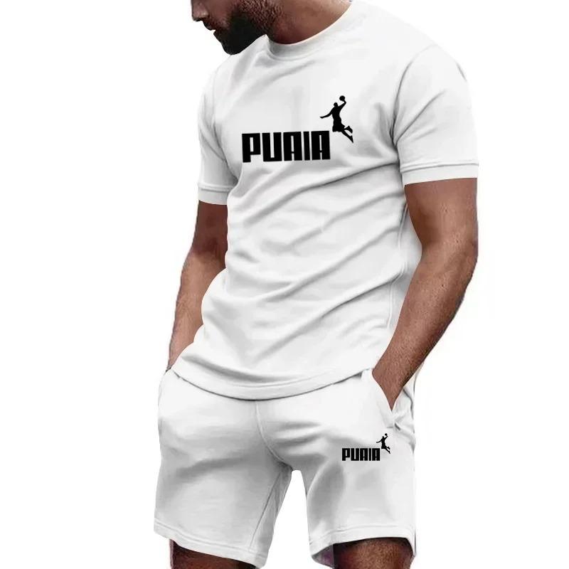 Set da uomo estivi, tuta da uomo alla moda, t-shirt a maniche corte + pantaloncini sportivi, tuta da uomo, abbigliamento casual da uomo, set da jogging da uomo, S-4XL
