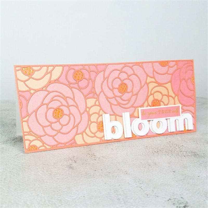 Ästhetische Blumen Stanzformen Kohlenstoffstahl Stanzschablonen Metall Prägeschablonen für Scrapbooking Kartenherstellung Album