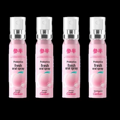 Canban Probiotic Peach Fresh Oral Spray (4-Box Set)