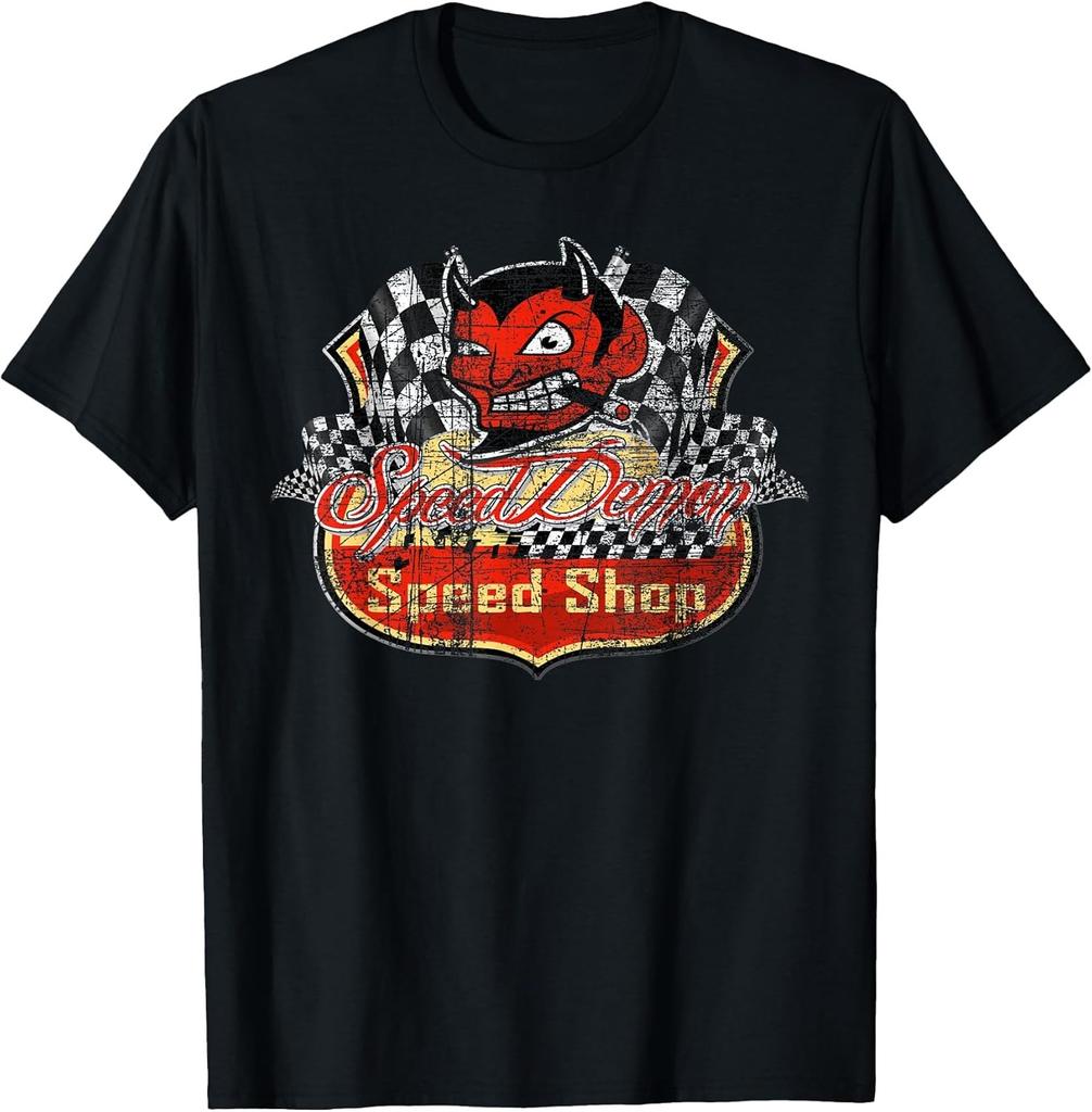 Speed Demon: Speed Shop Automotive Funny Cotton Tee - MADE IN USA