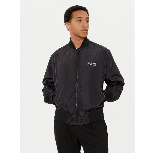 Versace Jeans Couture 78GASD07 CQD92 Mid-season Jacket, Black, Standard Fit