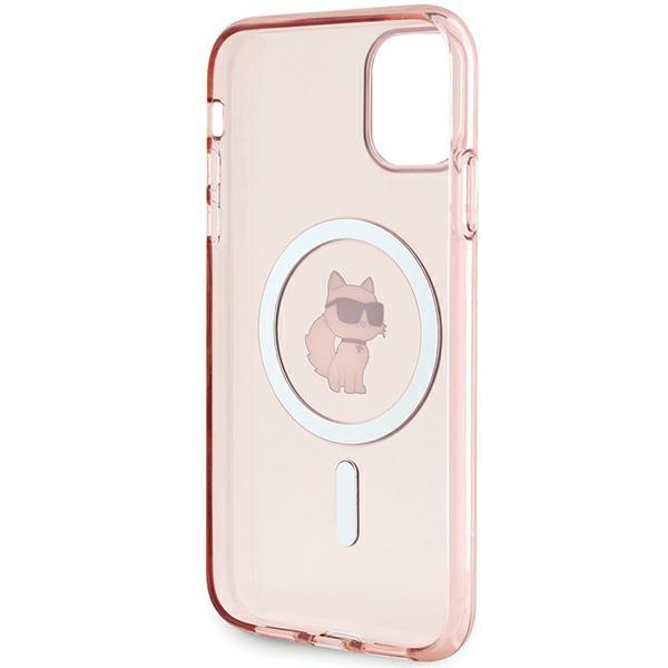 Karl Lagerfeld KLHMN61HFCCNOP iPhone 11 / Xr 6.1" Pink Hardcase IML Choupette MagSafe
