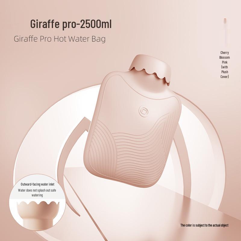 Thickened Cute Plush Hot Water Bottle - Old-Fashioned, Explosion-Proof Design for Warm Feet, Bed Heating, and Hot Compress Therapy