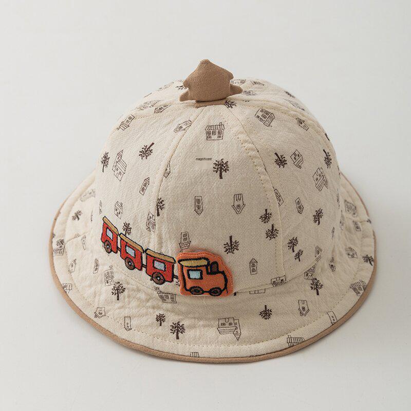 Korean Style Children's Sun Protection Lace Bucket Hat for Girls