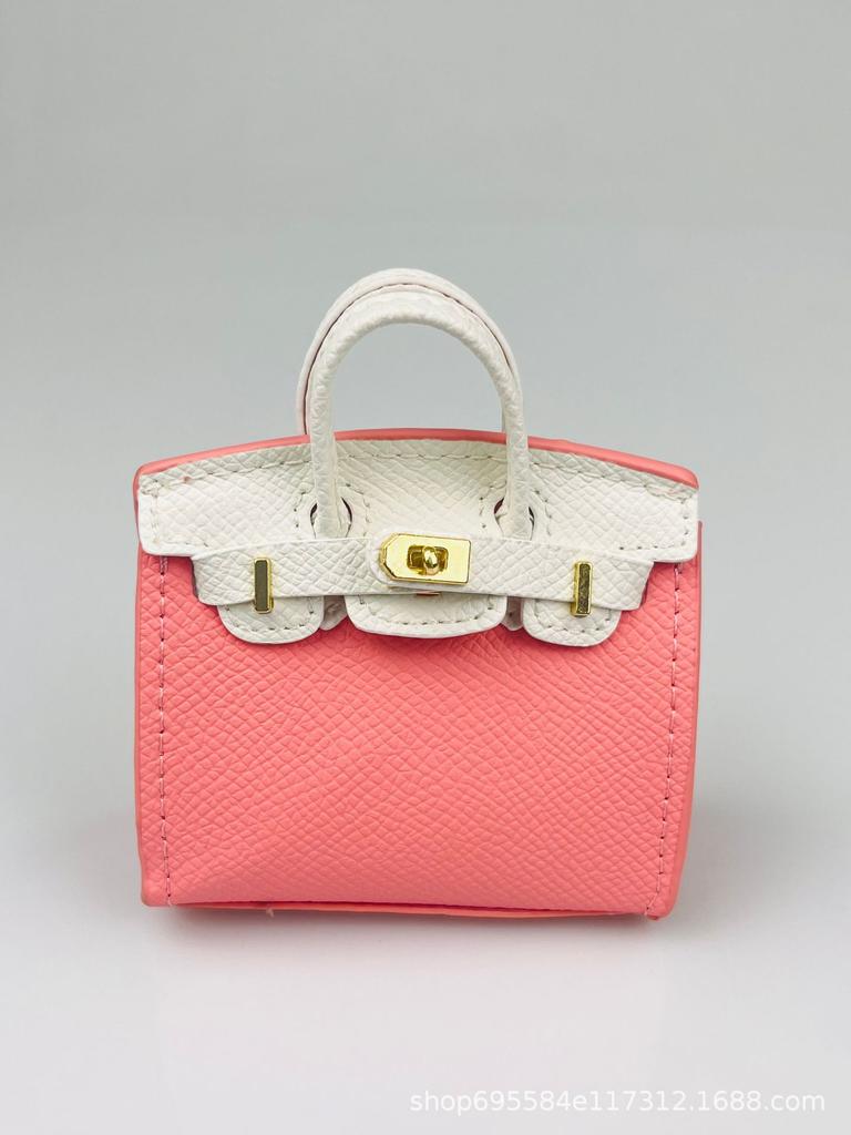 New mini candy color platinum bag pair touch blind box same bag earphone bag creative bag pendant key contrast color
