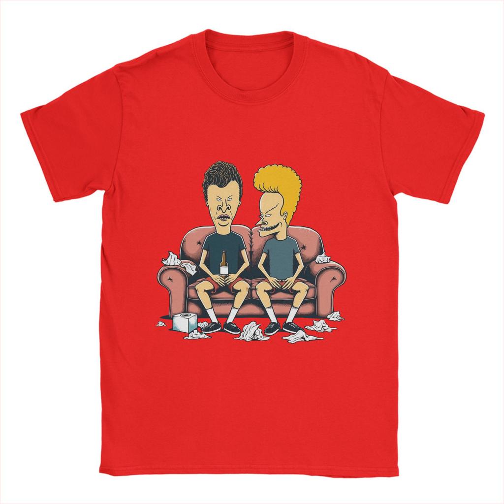 Beavis and Butt Head  T Shirt Summer  100% Cotton T Shirts For Man Leisure Casual Tshirt Short Sleeve Vintage Tees