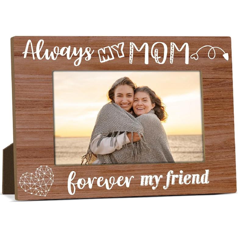 Mommy And Me Mom Picture Frame Wooden Photo Frames 4x6 for Mothers Day Picture Frame Desk Pictures Frames for Mother's Day Decorations for Mothers