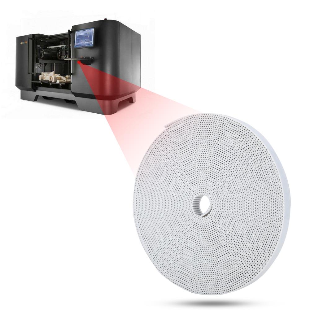 3D Printer Accessories 2GT Timing Belt 10mm Rubber Synchronous Belt (White 10m)